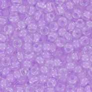 Rocalla Miyuki 8/0 - Violet lined crystal 8-222